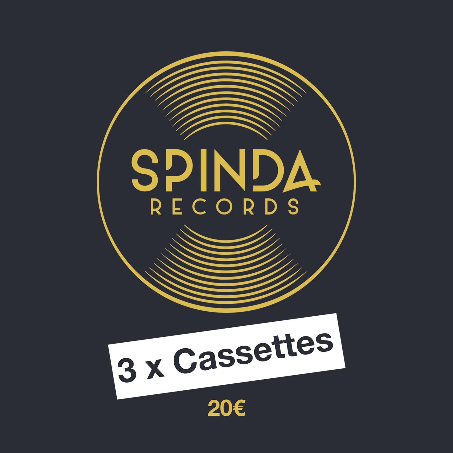 3 CASSETTES POR 25€