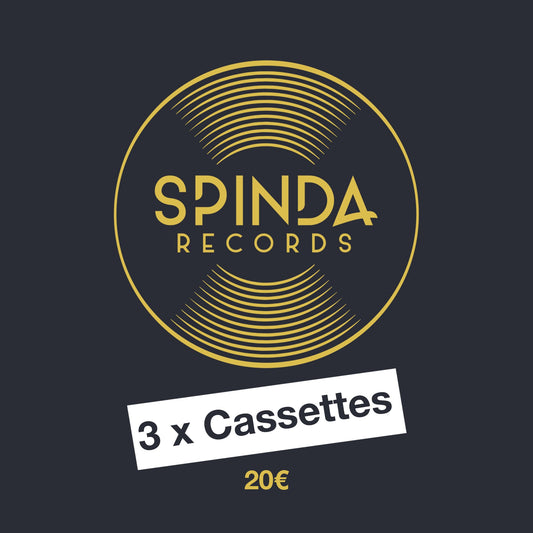 3 CASSETTES POR 25€