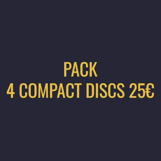 PACK 4 COMPACT DISCS 25€