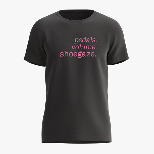 Camiseta PEDALS. VOLUME. SHOEGAZE.